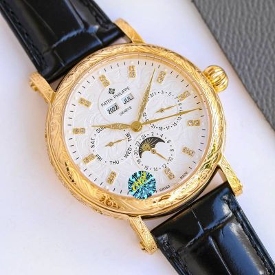 Patek Philippe Calatrava CH 29-535 Movement Engraved Case 42mm Men Watch